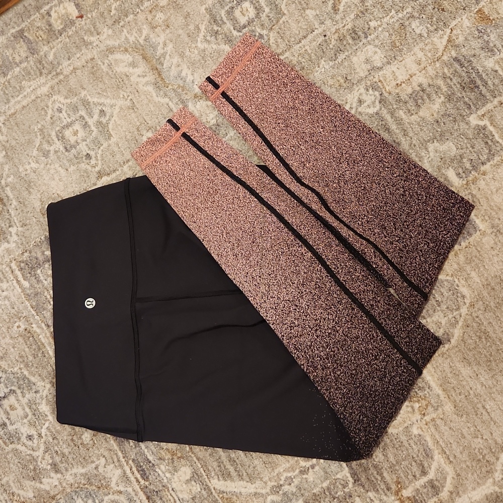 LULULEMON NWOT Womens Wunder Under Hi-Rise Tight Ombre Speckle 28" Leggings sz 6